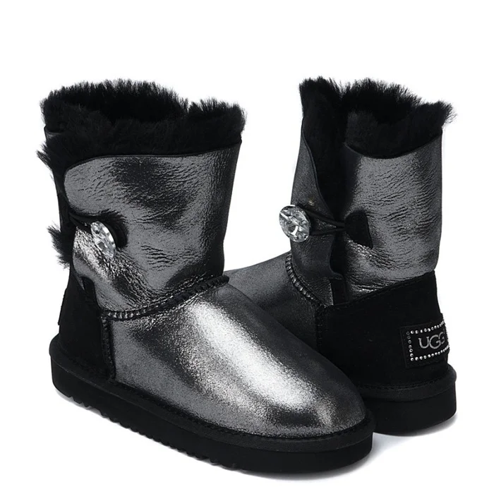Ugg Kids Bailey Button I Do Black