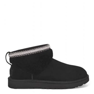 Ugg Classic Ultra Mini Maxi Curly Boot - Black