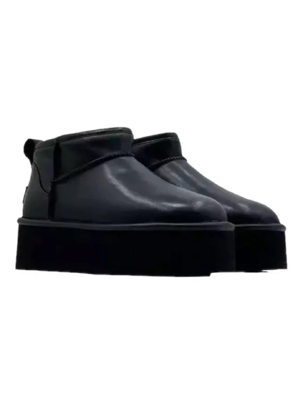 Ugg Classic Ultra Mini Platform Leather Black