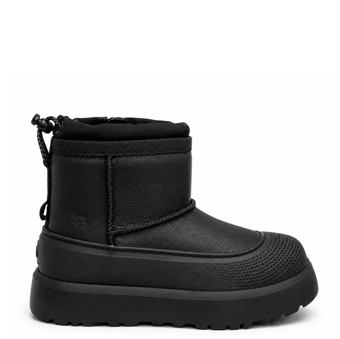 Ugg Kids Mini Weather Hybrid Black Leather